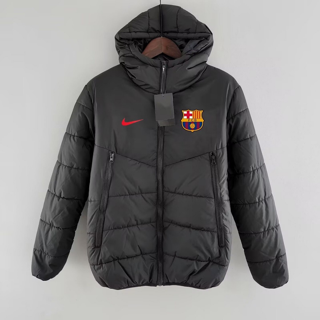 AAA Quality Barcelona 24/25 Cotton Coat - Black